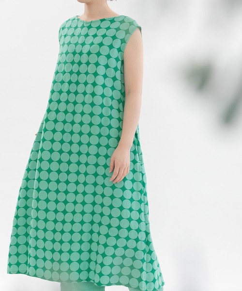 nop de nod Cornet リネンレーヨンノースリーブ2wayワンピース ノップドゥノッド nop de nod Cornet リネンレーヨン