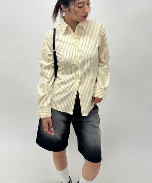 WHO’S WHO GALLERY ブラウス WHO'S WHO gallery シャツ ブラウス ダーツデザインシャツ