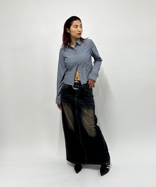 WHO’S WHO GALLERY ブラウス WHO'S WHO gallery シャツ ブラウス ダーツデザインシャツ