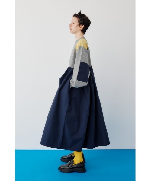 HeRIN.CYE ワンピース Elbow patch knit dress エルボーパッチニット