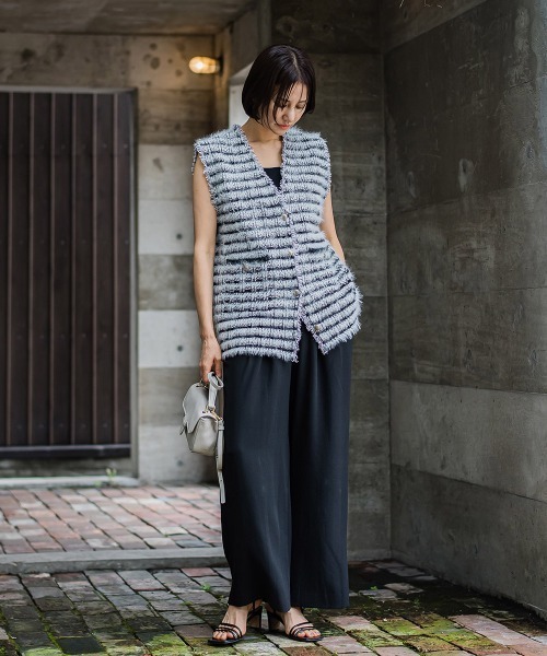 LAUTREAMONT（ロートレアモン） ベスト ジレ フェザーミックス