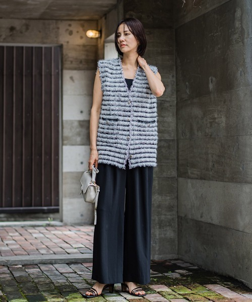 LAUTREAMONT（ロートレアモン） ベスト ジレ フェザーミックス