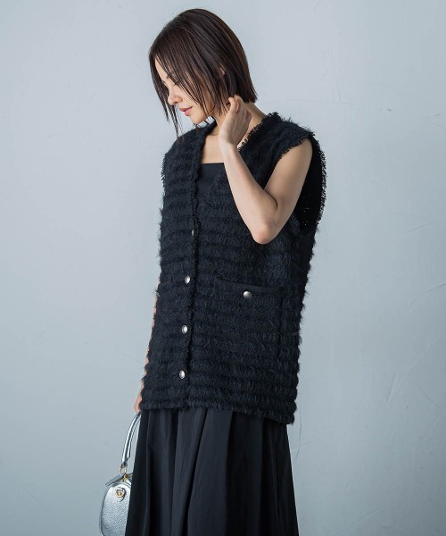 LAUTREAMONT（ロートレアモン） ベスト ジレ フェザーミックス