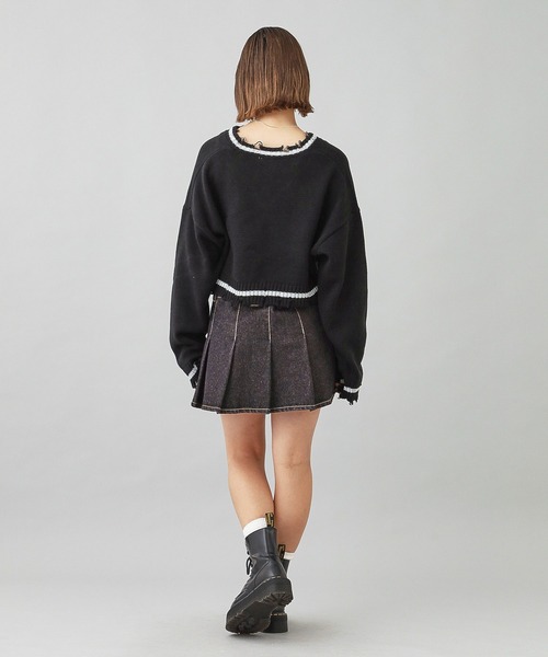 【関税無・国内発】 Off-White / Denim Skirt / デニムスカート X-girl デニムスカート PLEATED DENIM MINI SKIRT : ZOZOTOWN