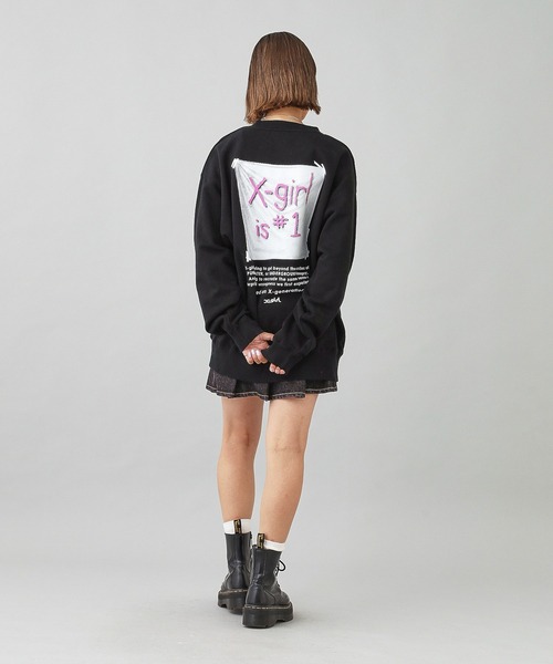 X-girl デニムスカート PLEATED DENIM MINI SKIRT : ZOZOTOWN