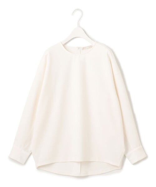 ICB tシャツ 「洗える」ジョーゼットジャージー 異素材コンビ