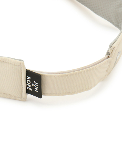 JUN&ROPE'（ジュンアンドロペ） サンバイザー ラインストーンロゴ