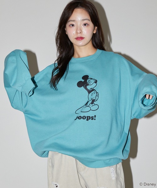 セール】PUBLUX/パブリュクス 別注 Mickey Mouse/Posing 裏起毛