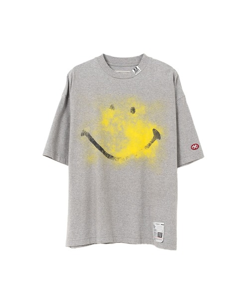 解体と再生! MIHARA YASUHIRO スマイリーフェイス Tシャツ 半袖 解体と再生! MIHARA YASUHIRO スマイルフェイス コットンTシャツ