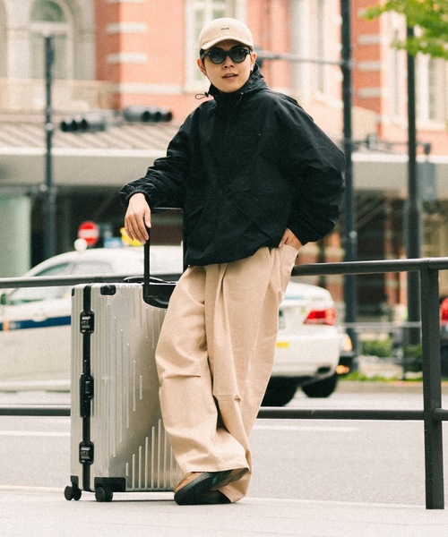CIASU チノパン Cotton Twill Knee Tuck Wide Trousers メンズ