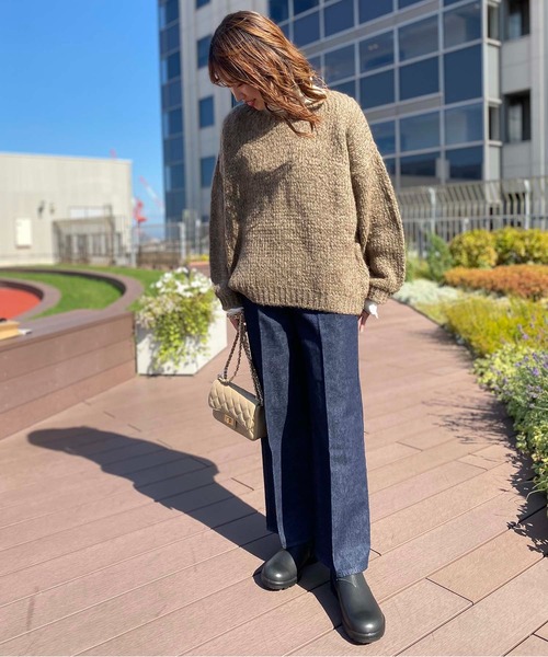 美品】TRICOTS JEAN MARC ブルーニット 長袖FREEフランス製