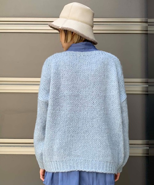 美品】TRICOTS JEAN MARC ブルーニット 長袖FREEフランス製