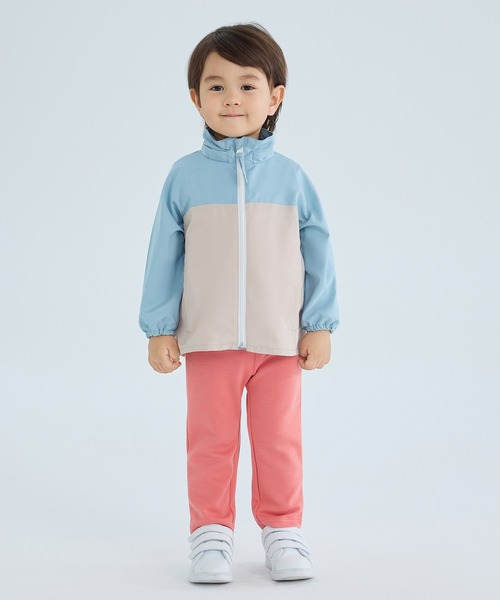 Combi mini ブルゾン アウター 脱着可能フード付きジップアップ