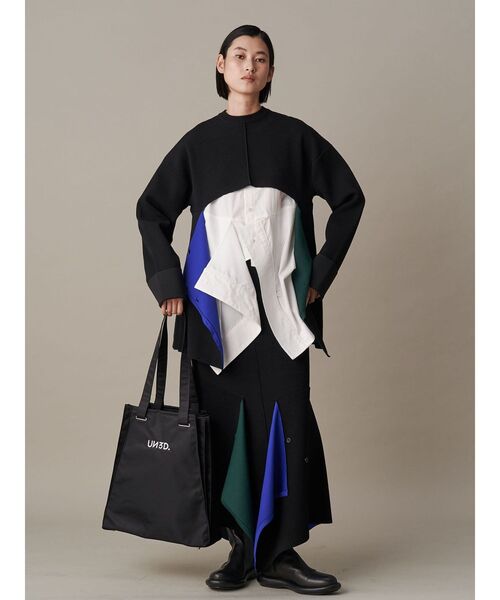 美品✨Un3D ニット　セーター✨ UN3D. ニット セーター MULTICOLOR 2WAY CAPE TOP / マルチ