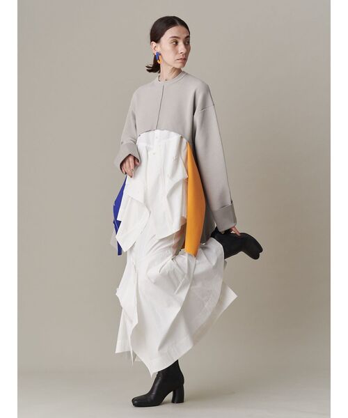 UN3D. ニット セーター MULTICOLOR 2WAY CAPE TOP / マルチ