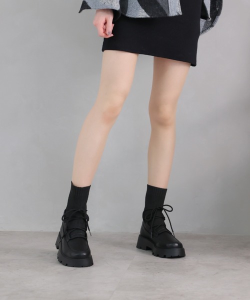 「VIVIAN」 ショートブーツ M ブラック レディース_画像5