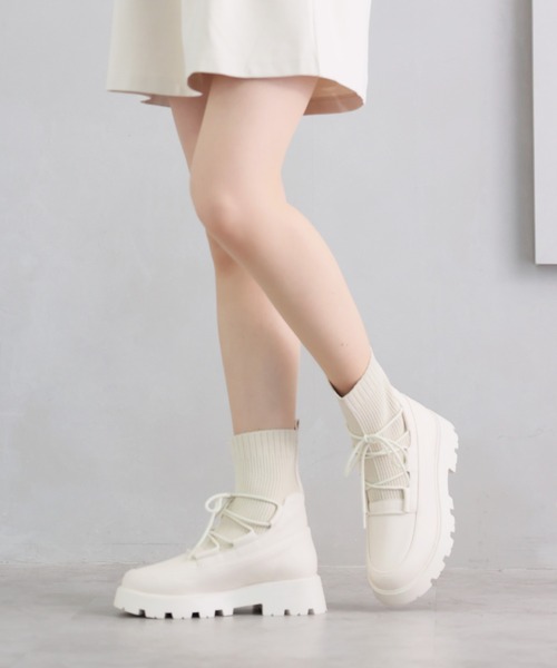 「VIVIAN」 ショートブーツ M ブラック レディース_画像9