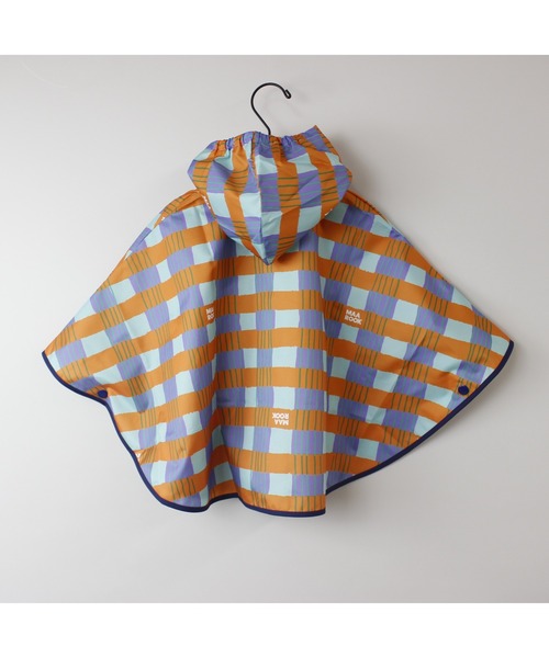 MR レインコート カッパ レトロフラワー・アートチェックレイン