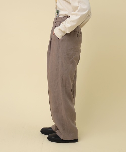 RNA-N パンツ R4318 オーガニックリネンワイドストレート レディース  