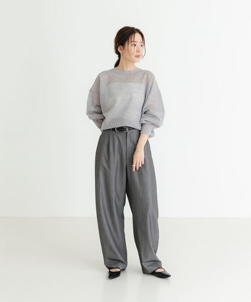 リネン、ヤク混★プリスティン　コットンニット　プルオーバー　セーター URBAN RESEARCH ニット セーター new basic リネン混スポン
