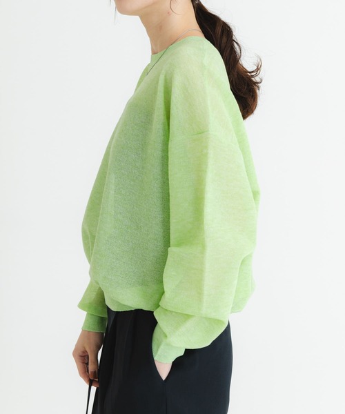 ニット セーター new basic　リネン混スポンディッシュニットプルオーバー レディース URBAN RESEARCH ニット セーター new basic リネン混スポン