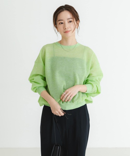 URBAN RESEARCH ニット セーター new basic リネン混スポン