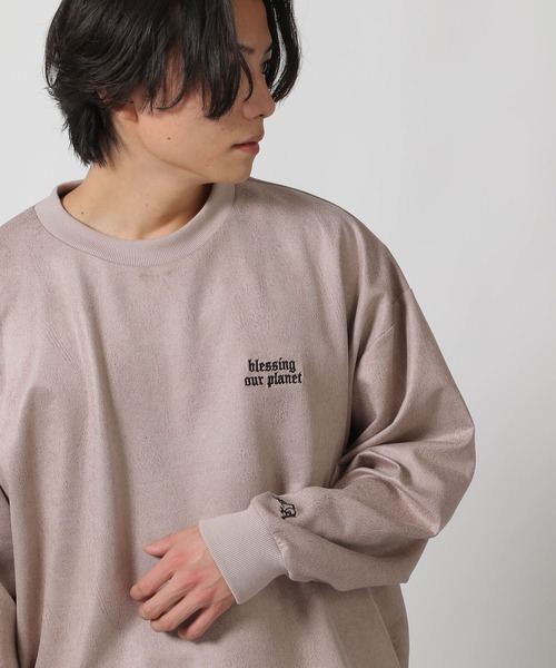 LAKOLE（ラコレ） tシャツ レザーライク刺繍プルオーバー / 283705