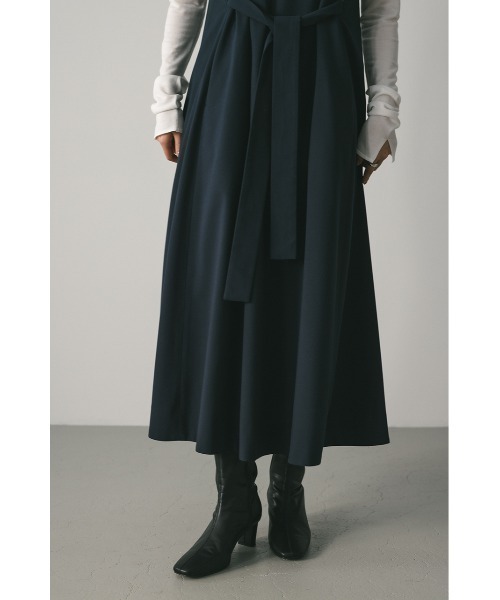 ⭐️タグ付未使用★シビラ★柔らかゆったりワンピース　リボンベルト　アンダードレス付 STYLEMIXER（スタイルミキサー） ワンピース アイラインリボンベルト