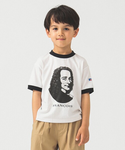 tシャツ Russell Athletic/ラッセルアスレティック Kids Tri-Blend Classic Ringer Tシャツ 3色展開 レ Russell Athletic（ラッセルアスレティック）の「Russell