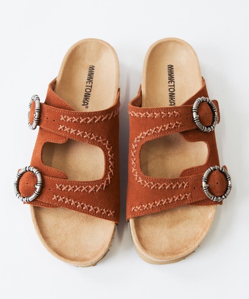 Minnetonka サンダル 「MINNETONKA/ミネトンカ」 スエードベルト