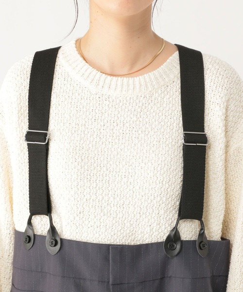 クロップドラップパンツbeige,smoky blue | ok.soon