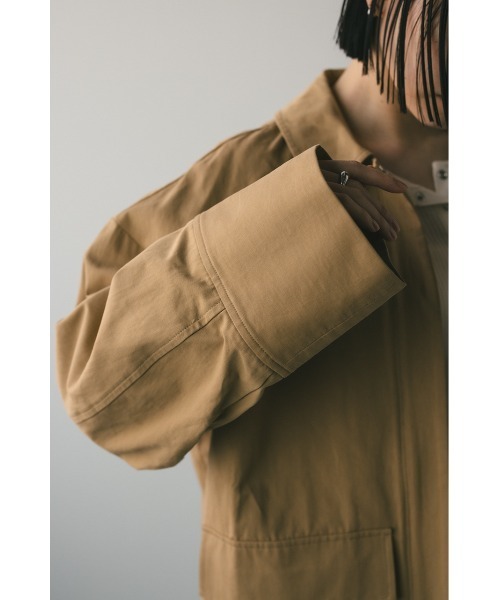 theory luxe◇ダブルフェイスコート/38/ウール/BEG/チェック/03