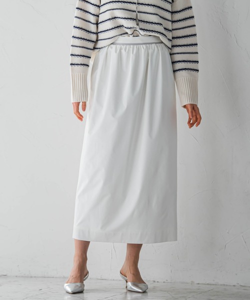 ロートレアモン（LAUTREAMONT）/撥水ストレッチコクーンスカート≪洗濯機で洗える≫ LAUTREAMONT（ロートレアモン） スカート 撥水ストレッチコクーン