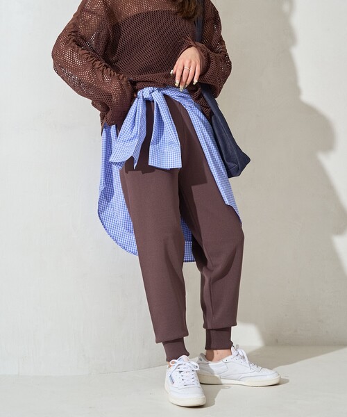FREAK'S STORE パンツ 限定展開 サマー ニット ジョガーパンツ