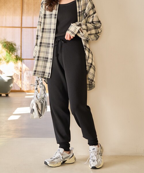 FREAK'S STORE パンツ 限定展開 サマー ニット ジョガーパンツ