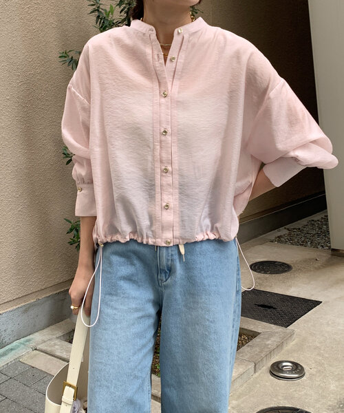DouDou ブラウス シャツ シアースピンドルブラウス レディース