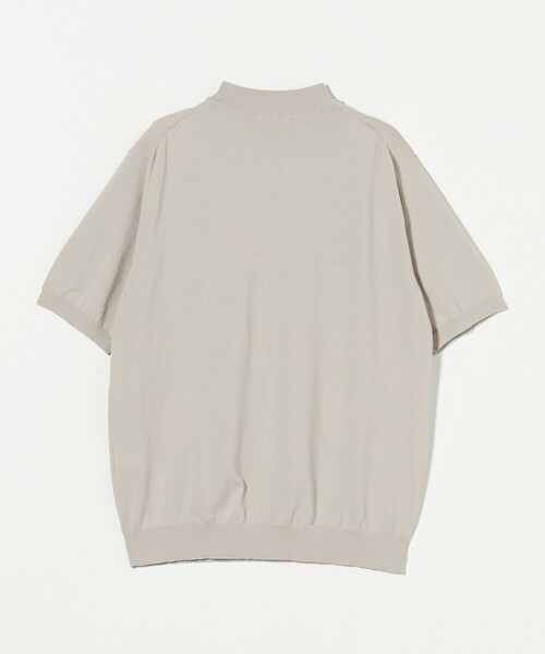 +clothet 黒 モックネック半袖ニット ブラッシュヤーンラグランモックネックニット＜グリーン＞(S