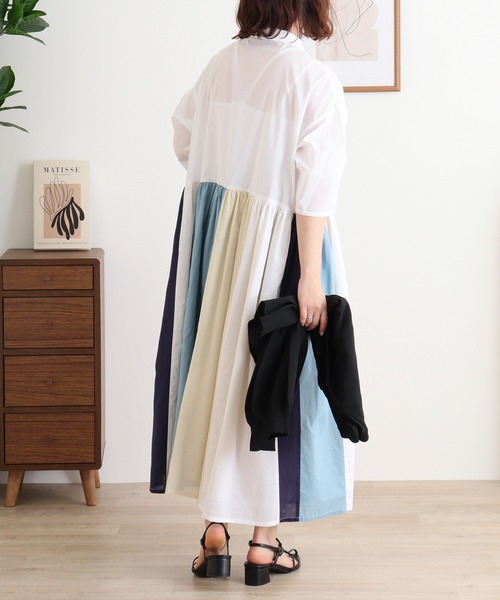 Emago リース刺繍切替えワンピース　ブラック 楽天市場】リース刺繍切替えワンピース emago ナチュラル