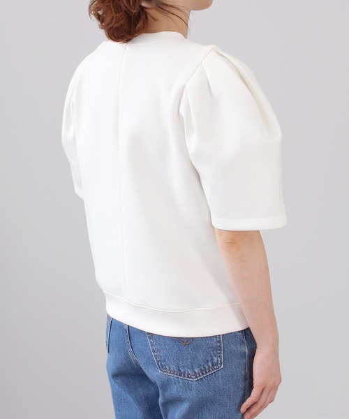 新品未使用COUDRE/クードル タックスリーブトップスホワイト 新品未使用COUDRE/クードル タックスリーブトップスホワイト