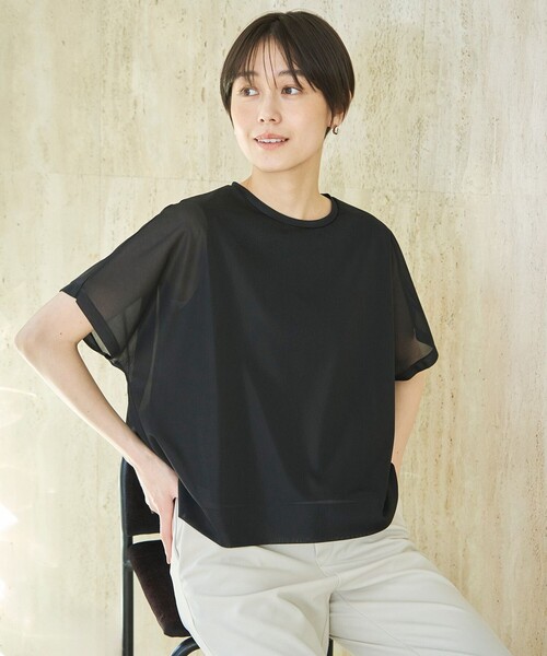 UNFILO（アンフィーロ） tシャツ 半袖 シアーレイヤードT レディース 