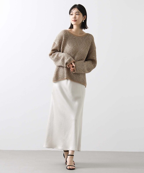 ニット セーター TORRAZZO DONNAスパンコールニット レディース Torrazzo Donna ニット セーター スパンコールダイヤすかし