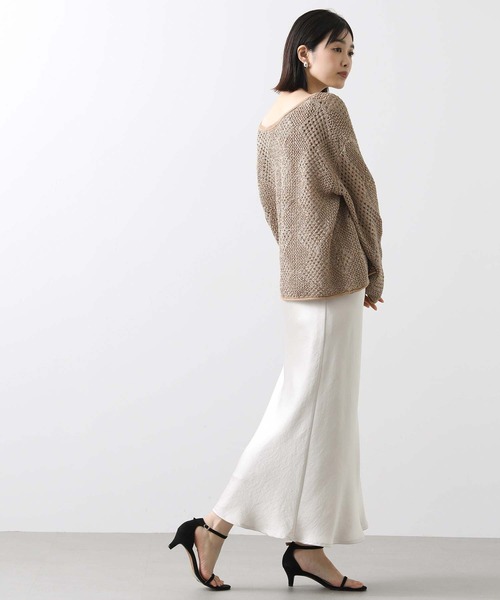 ニット セーター TORRAZZO DONNAスパンコールニット レディース Torrazzo Donna ニット セーター スパンコールダイヤすかし