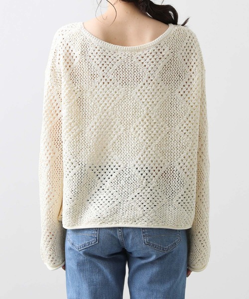 Torrazzo Donna ニット セーター スパンコールダイヤすかし