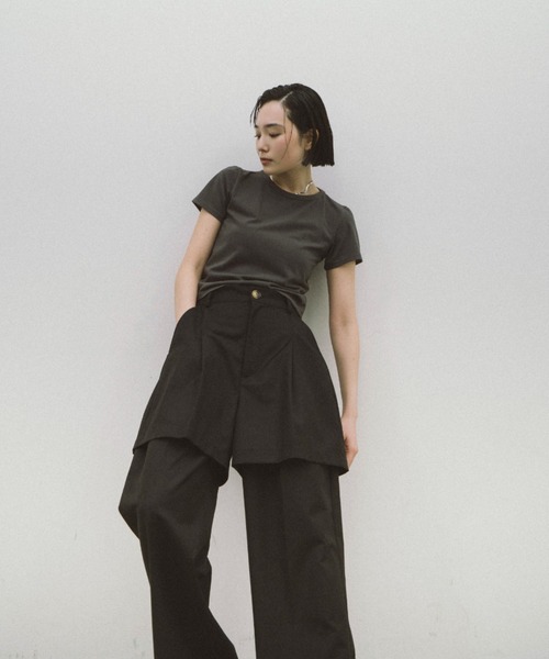 【美品】marka オーバータックパンツ HANNE パンツ 「Mikako collaboration」レイヤードタックパンツ