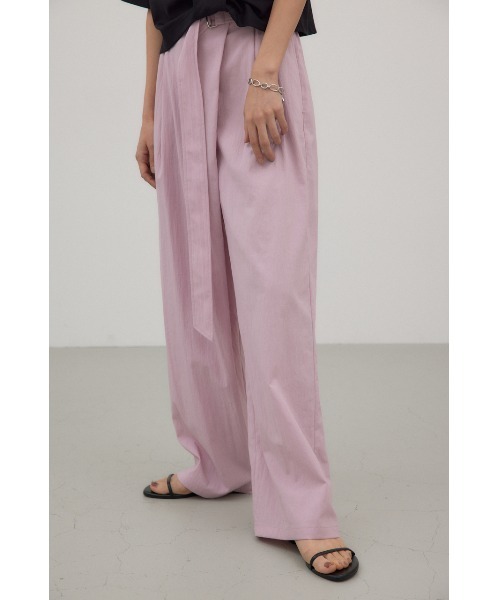 パンツ フロントラップワイドパンツ レディース | crie conforto