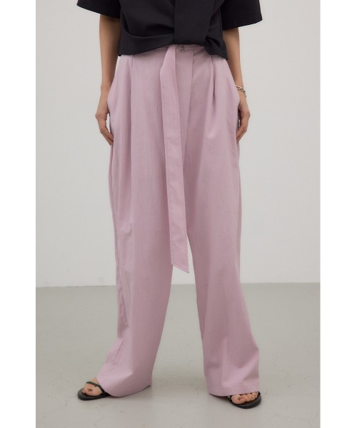 パンツ フロントラップワイドパンツ レディース | crie conforto | 04