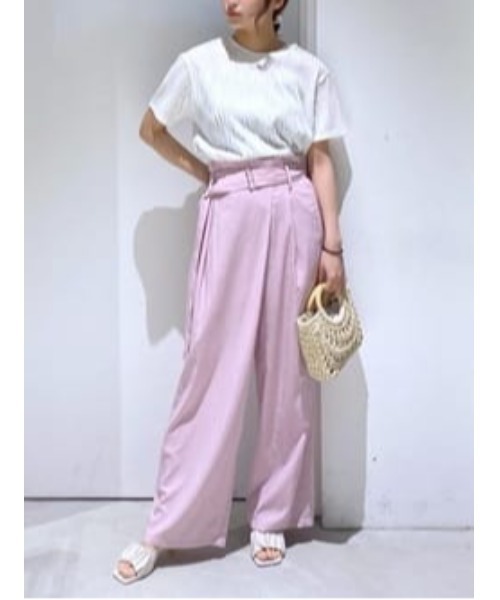 パンツ フロントラップワイドパンツ レディース | crie conforto | 18