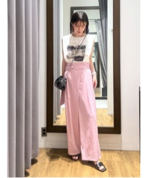 パンツ フロントラップワイドパンツ レディース | crie conforto | 15