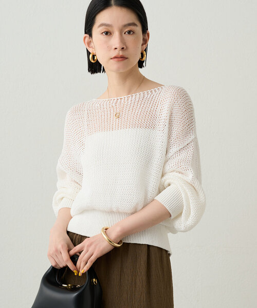 Loungedress ニット セーター クリスピーコットンニット