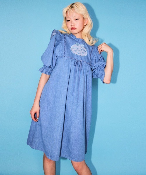 Candy Stripper ワンピース DEAR PEPE DENIM : ZOZOTOWN Yahoo